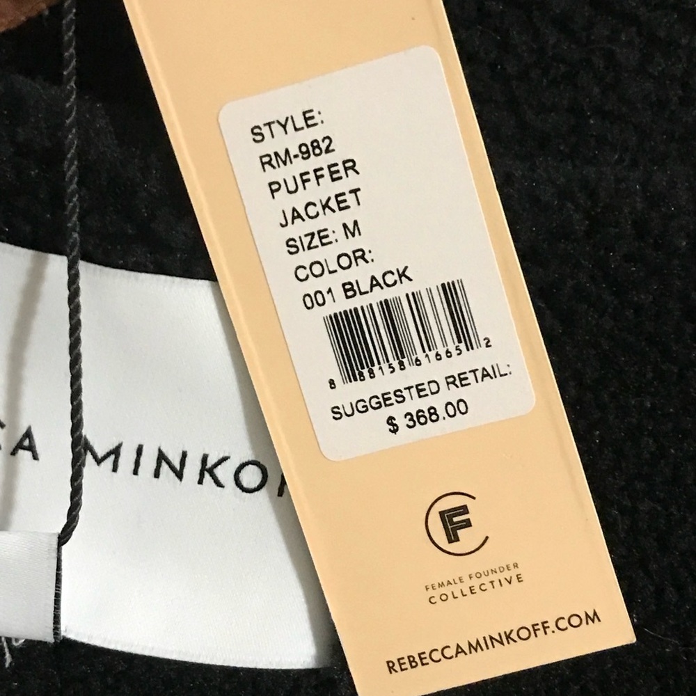 BNWT Rebecca Minkoff Black Puffer Jacket - Picture 11 of 11